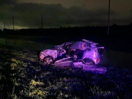Murió un hombre y un joven fue internado en grave estado tras un violento accidente sobre la Ruta 2 en La Plata