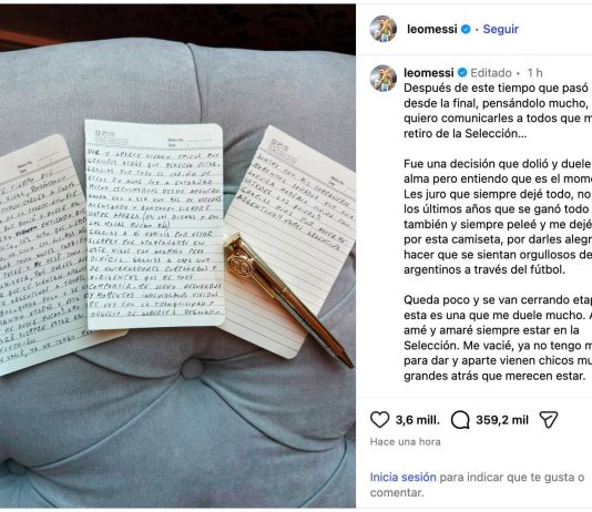 Qué significa el detalle que reveló la lapicera de Lionel Messi en la carta de despedida de la Selección: el guiño a Harry Potter