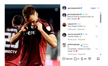 River Plate anunció la rescisión del contrato de Germán Pezzella: el sentido mensaje del defensor
