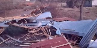 Techos volados y ráfagas de hasta 100 km/h: un fuerte temporal de viento provocó destrozos en varias provincias