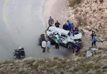 Tragedia en Jujuy: una camioneta cayó 80 metros en la Cuesta de Lipán y murió una mujer