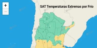 Alerta por frío para el centro del país, mientras el graupel sorprendió a sectores del AMBA