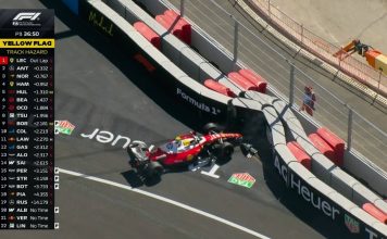 Así fue el accidente de Lewis Hamilton que obligó a detener el reloj en la FP3 del Gran Premio de España