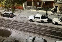 Así fue la inusual caída de graupel que tiñó de blanco a Bahía Blanca en pleno septiembre
