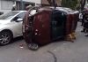 Choque y vuelco en Nueva Pompeya en una mañana con varios incidentes viales en la Ciudad