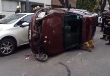 Choque y vuelco en Nueva Pompeya en una mañana con varios incidentes viales en la Ciudad