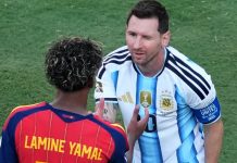 Lamine Yamal confesó qué le dijo a Messi al oído durante el abrazo después de la final del Mundial