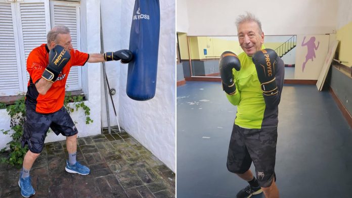 Luis Carlos Sztejfman tiene 75 años, es cardiólogo y encontró en el boxeo la clave para la salud física y mental: “Fue un gran descubrimiento”