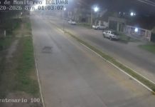 Un puma fue visto en el centro de Bolívar: cámaras de seguridad lo grabaron al salir de una escuela