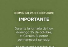 El Circuito Superior de las Cataratas del Iguazú fue cerrado por la gran crecida del río