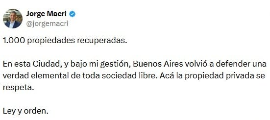 El Gobierno porteño alcanzó las 1