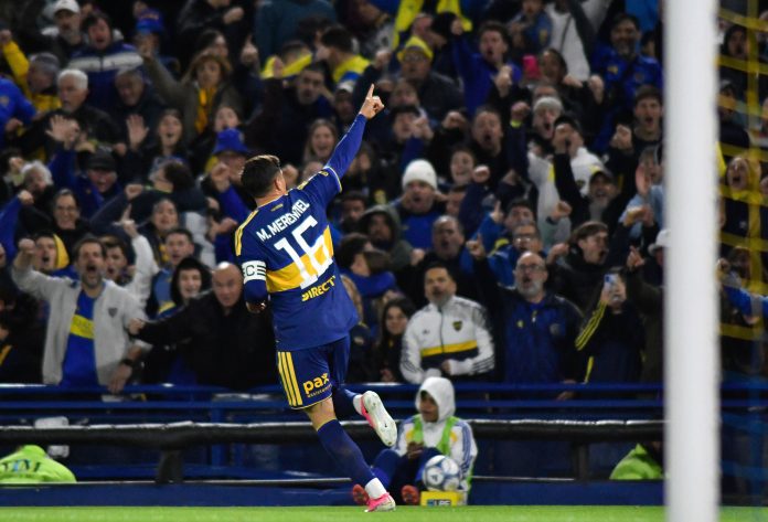 El gol de Miguel Merentiel ante Talleres que le permitió igualar una marca histórica de Riquelme en Boca Juniors