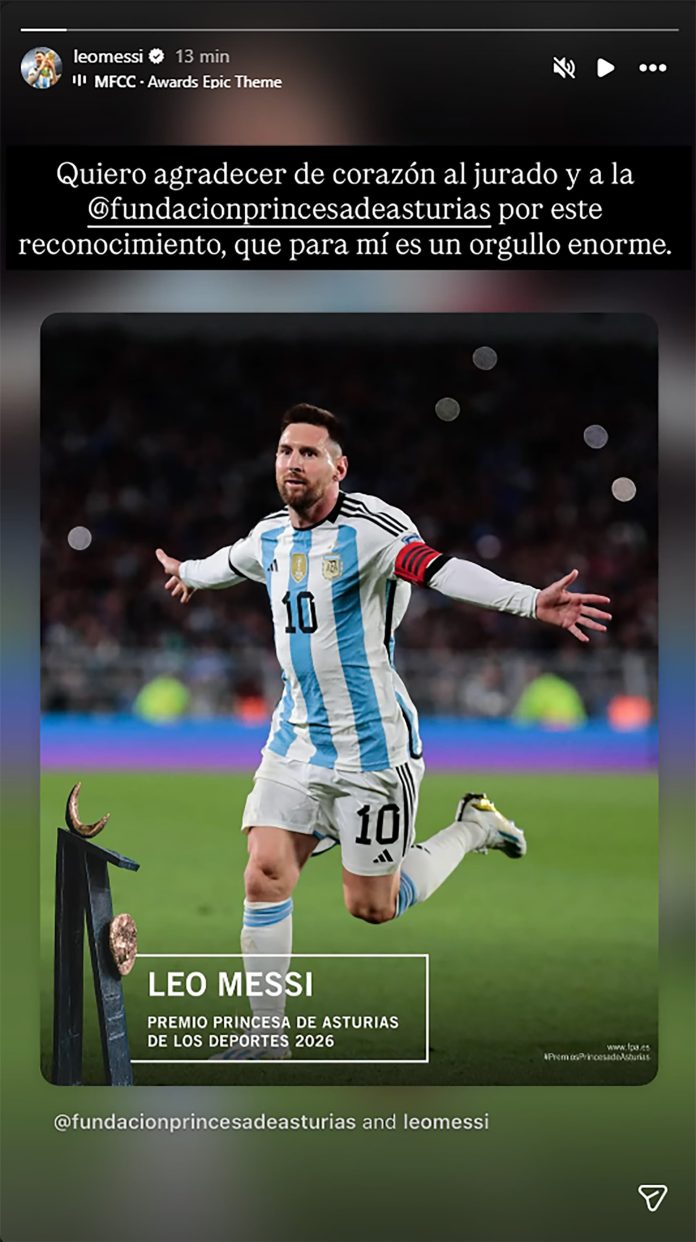 Kily González confirmó que Lionel Messi viajará a Europa para recibir un premio después del próximo partido del Inter Miami