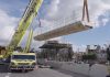 La autopista Dellepiane estará cerrada por 24 horas por la instalación de una nueva pasarela peatonal