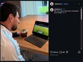 La reacción de Lionel Messi por la goleada del CD Eldense de España después de haberse convertido en su nuevo propietario