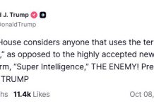 Trump redobla la apuesta, y considerará “enemigo” a quien no diga “superinteligencia” en vez de IA