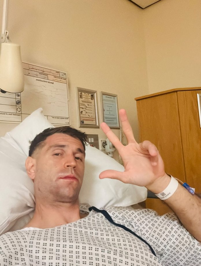 Un subcampeón del mundo con la Selección visitó a Emiliano Martínez tras su cirugía de mandíbula: su emotivo mensaje