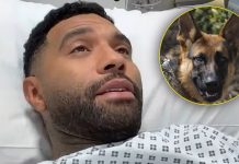 Una ex figura de la Premier League mostró cómo quedó su pierna tras el ataque de un perro: “Mi mascota evitó una situación horrible”